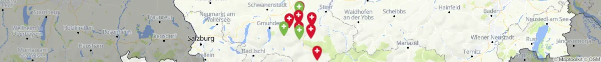 Kartenansicht für Apotheken-Notdienste in der Nähe von Kirchdorf (Oberösterreich)